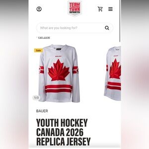 Bauer Canada White Hockey Jersey - NWT